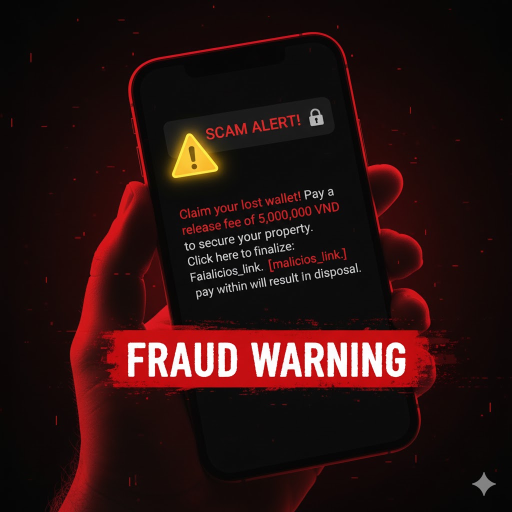 Cảnh báo lừa đảo đòi phí chuộc đồ qua số điện thoại
